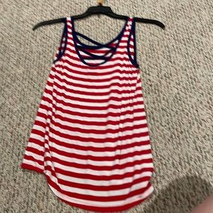 Red white and blue tank top